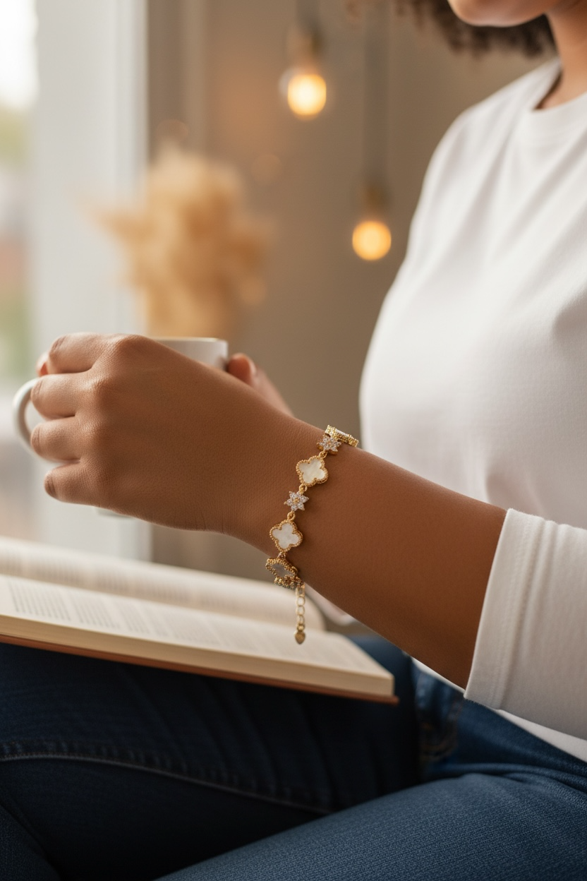 Classic Crystal Clover Bracelet